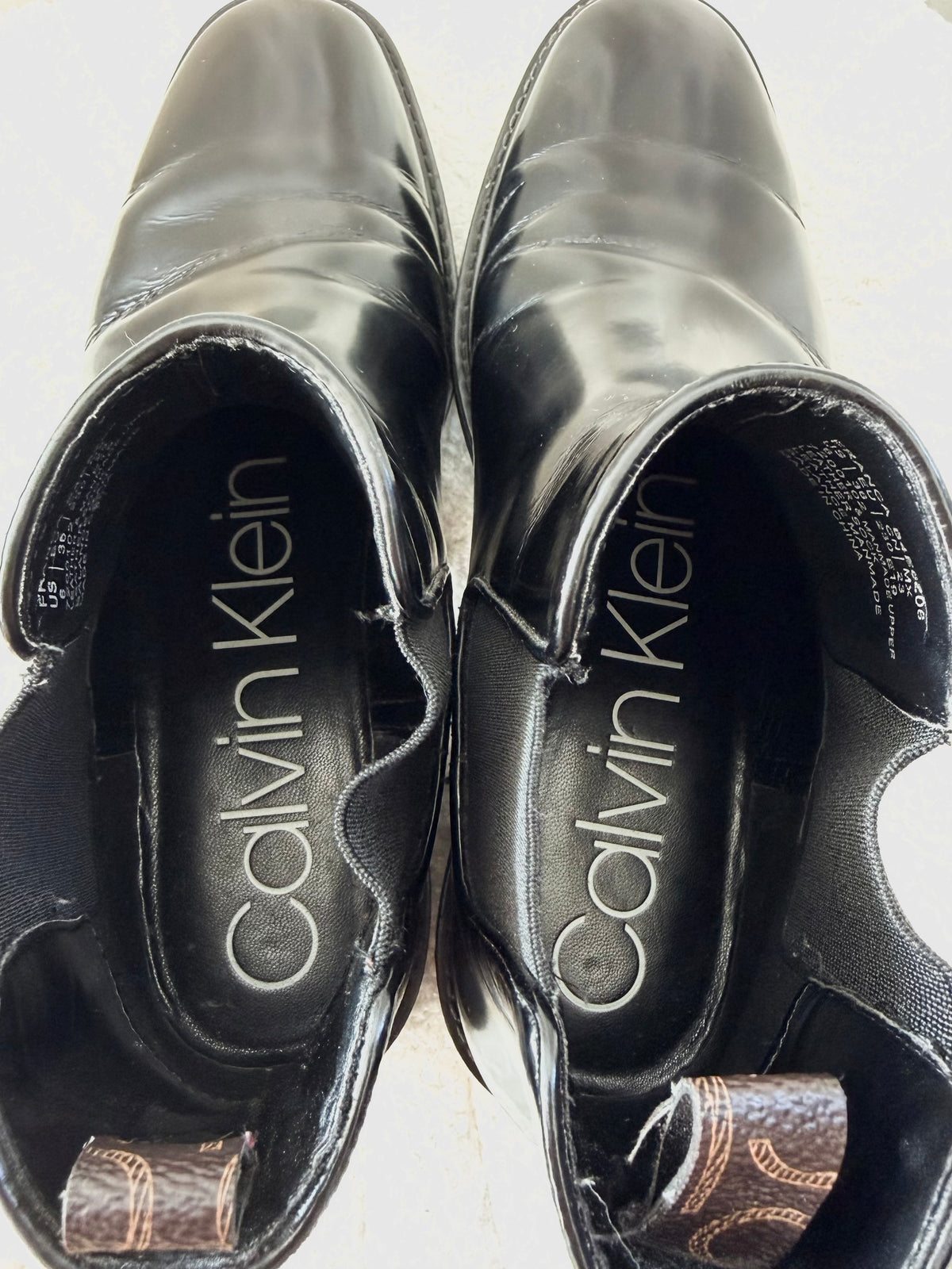 Calvin Klein Chelsea Boots i Läder
