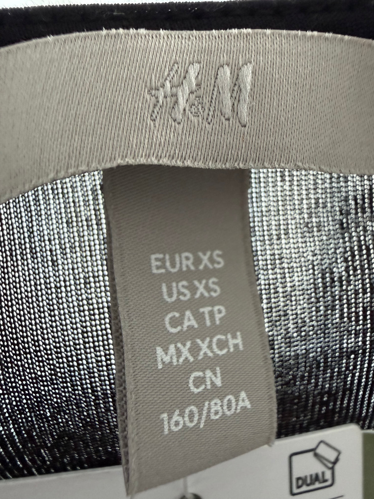H&M Metallic Draperad Body
