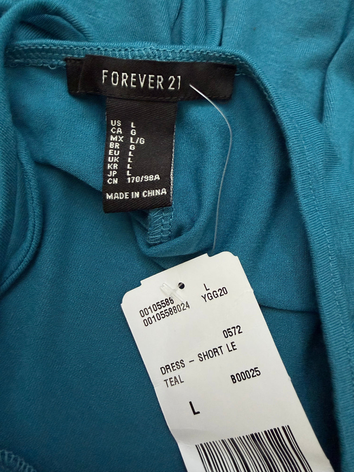 Forever 21 Petroleumblå Miniklänning med Öppen Rygg