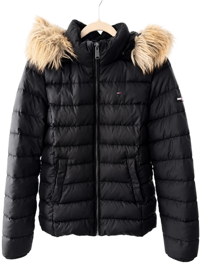 Tommy Jeans Vinterjacka / Dunjacka med Pälshuva