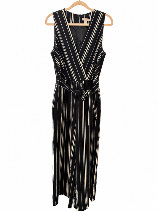 H&M Randig Jumpsuit med Omlott & Knytskärp