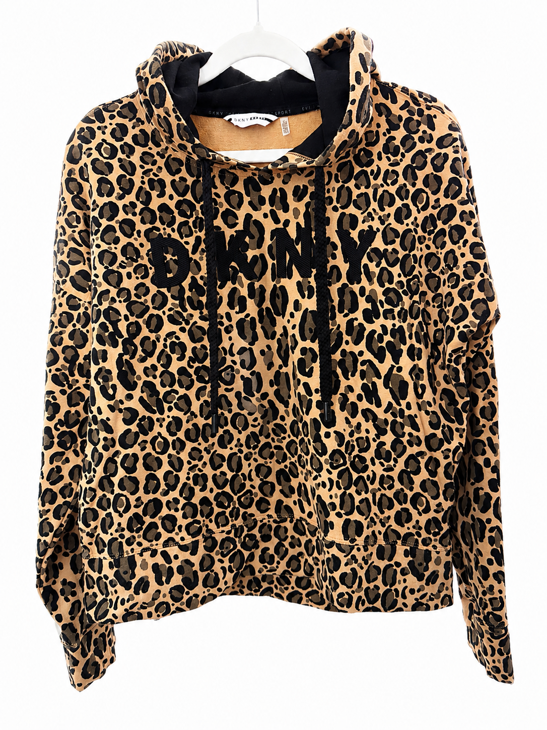 DKNY Sport Leoparmönstrad Hoodie