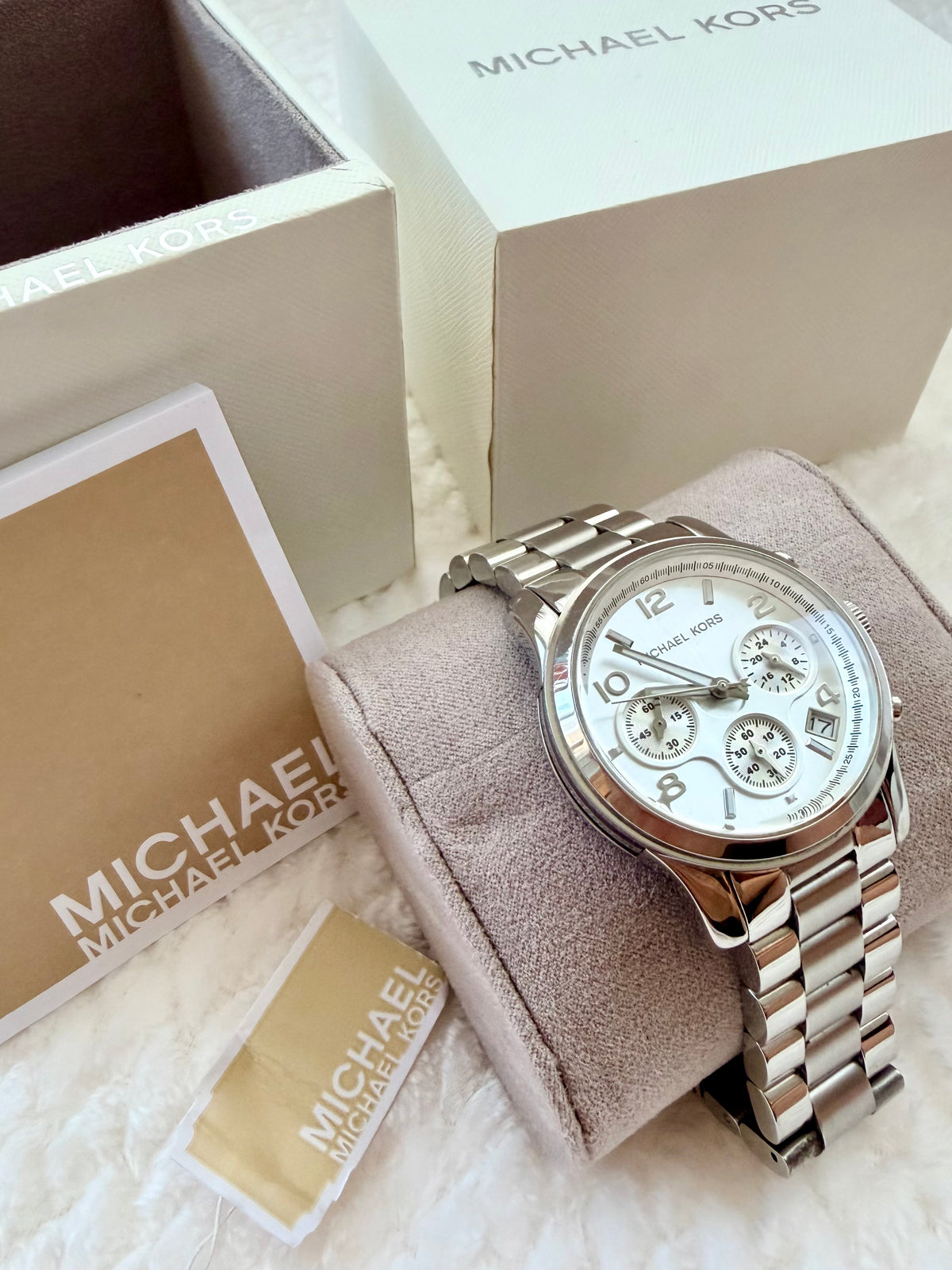 Michael Kors Chronograph Damklocka i Rostfritt Stål