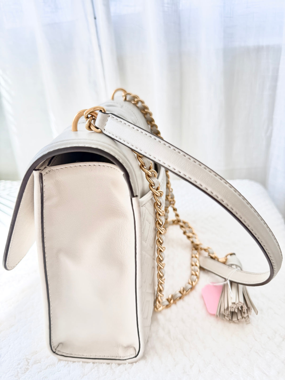 Klassisk Tory Burch Fleming Quilted Väska