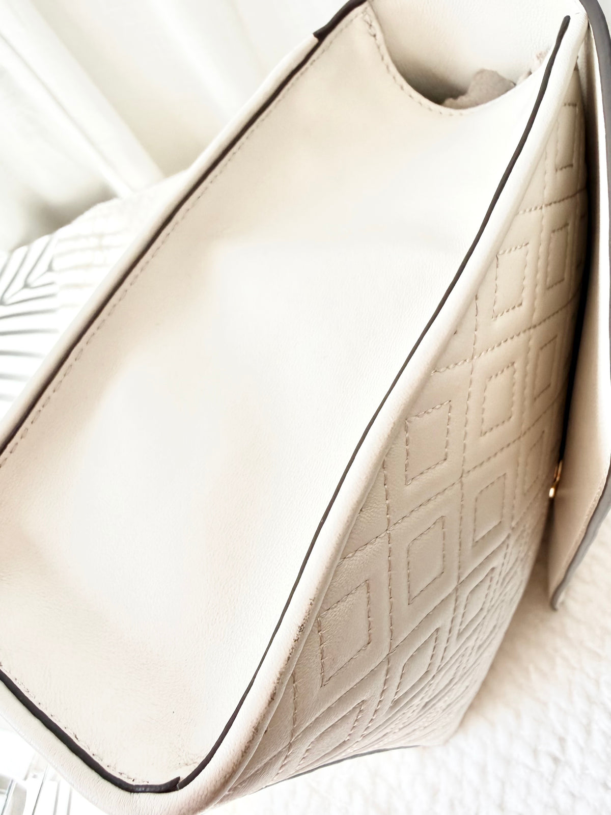 Klassisk Tory Burch Fleming Quilted Väska