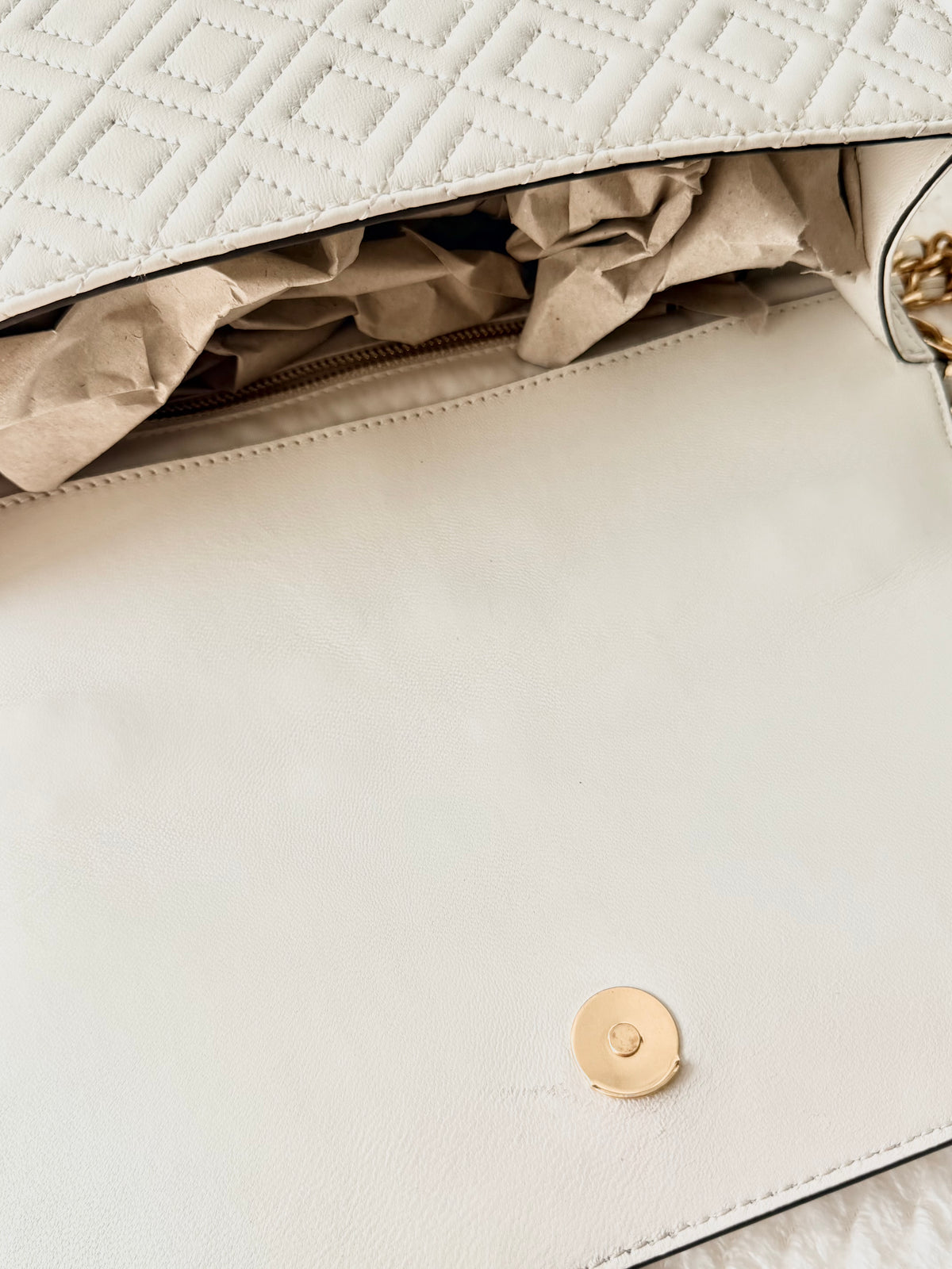 Klassisk Tory Burch Fleming Quilted Väska