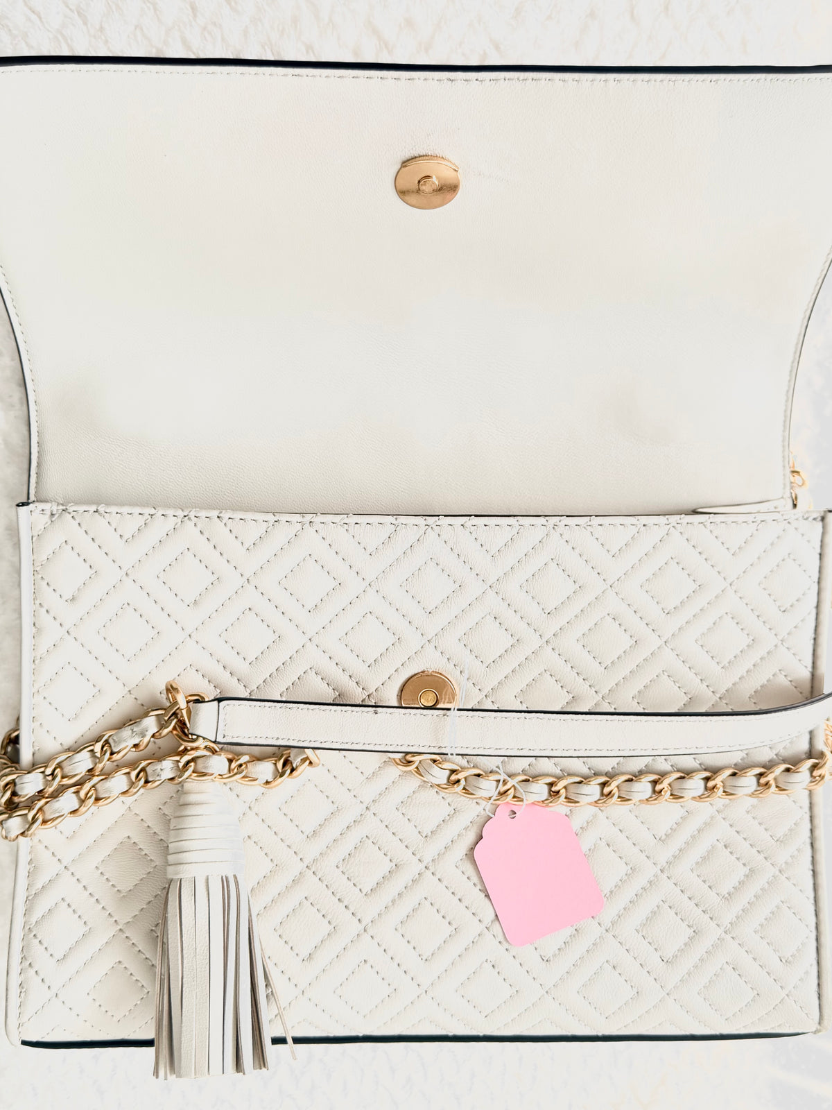Klassisk Tory Burch Fleming Quilted Väska