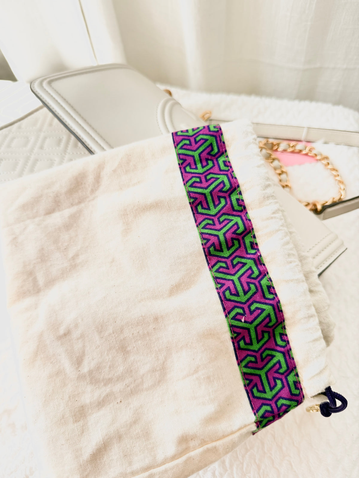 Klassisk Tory Burch Fleming Quilted Väska