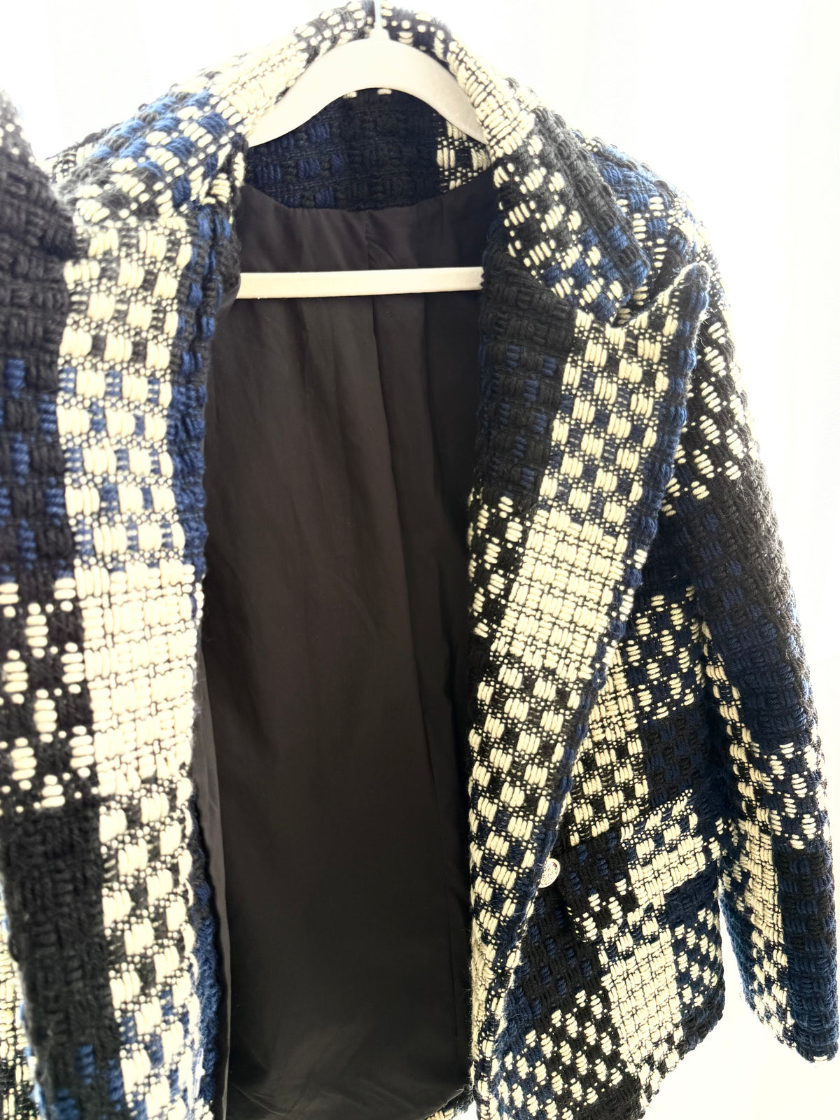 Klassisk checkad blazer