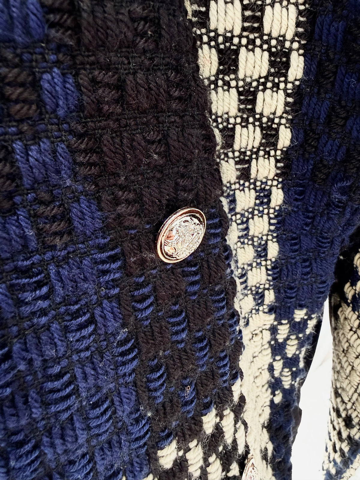 Klassisk checkad blazer