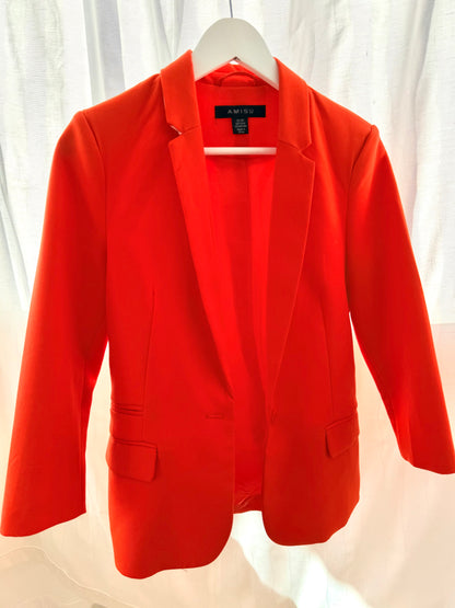 Orange/Röd kavaj