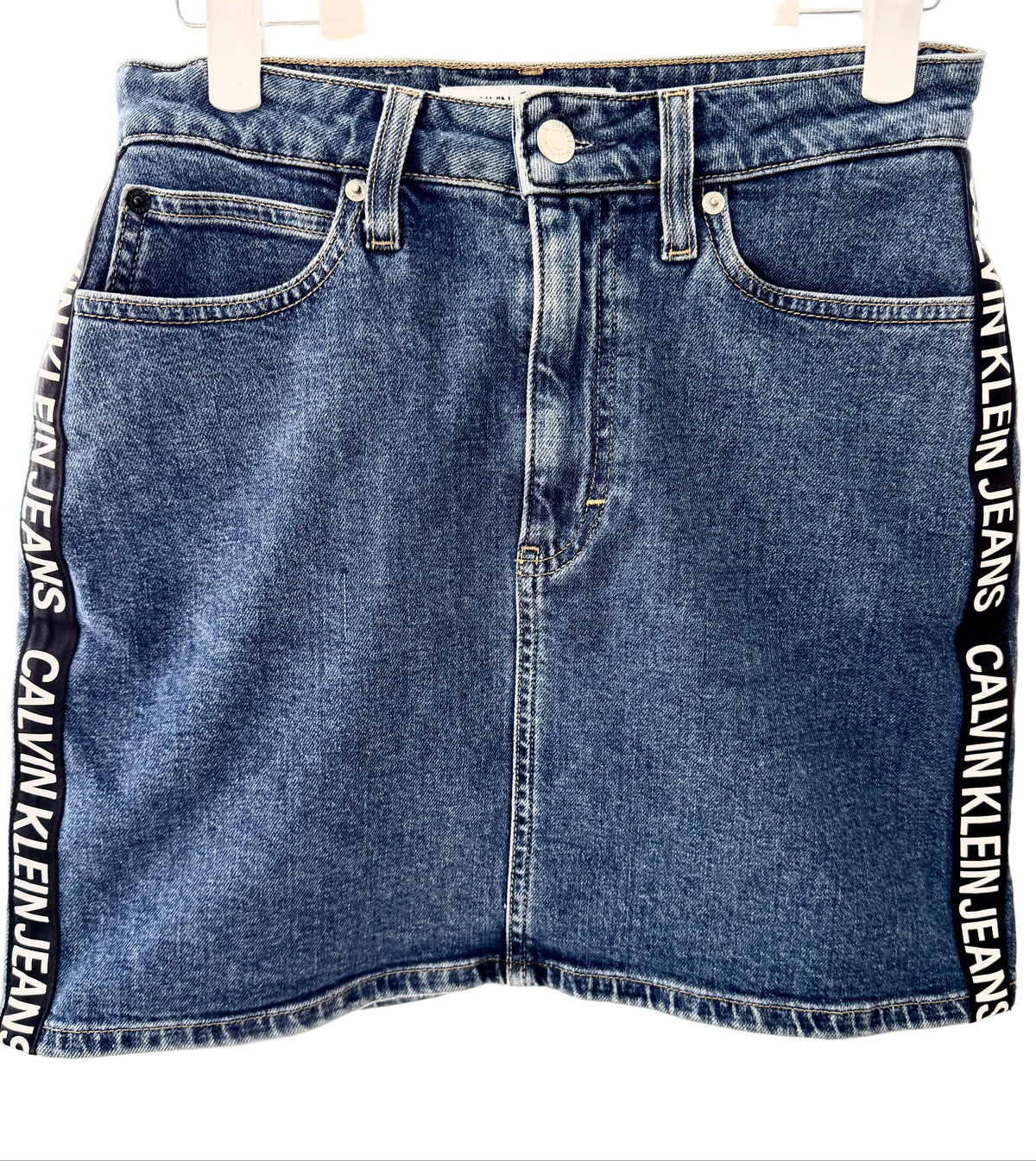 Calvin Klein Jeans Jeanskjol med Logoband