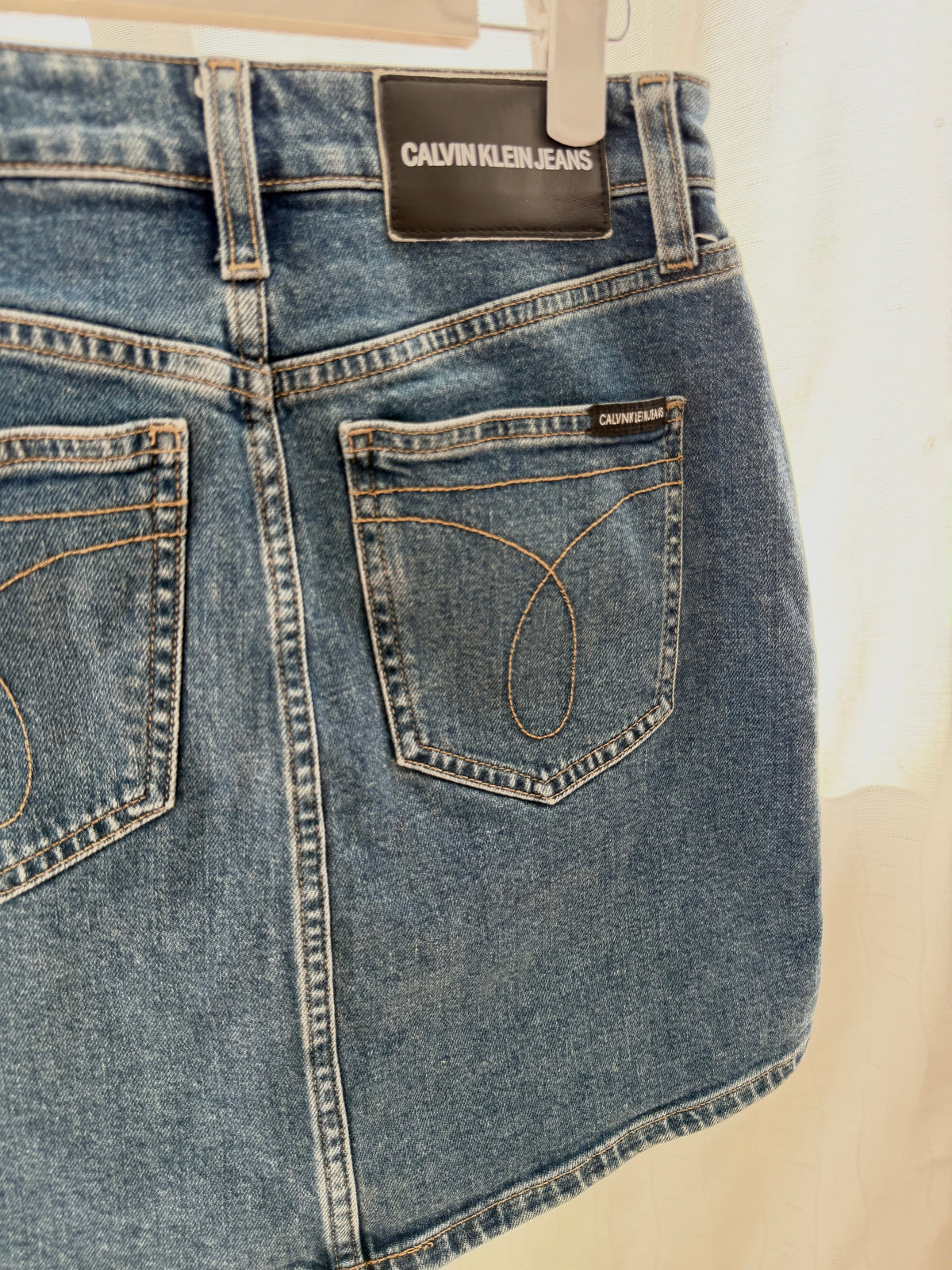 Calvin Klein Jeans Jeanskjol med Logoband