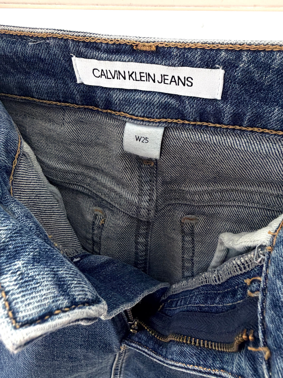 Calvin Klein Jeans Jeanskjol med Logoband