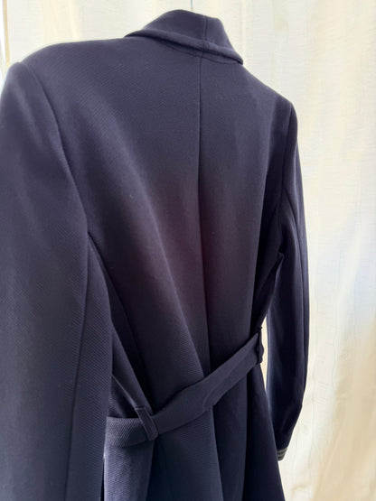 Vero Moda Marinblå Kappa med Draperad Krage