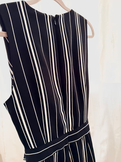 H&M Randig Jumpsuit med Omlott & Knytskärp