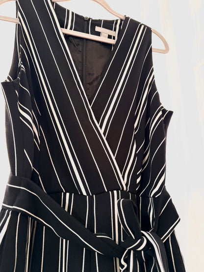 H&M Randig Jumpsuit med Omlott & Knytskärp