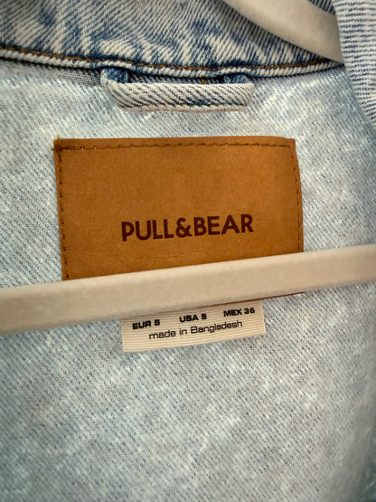 Pull & Bear Oversize Jeansjacka med Slitningar