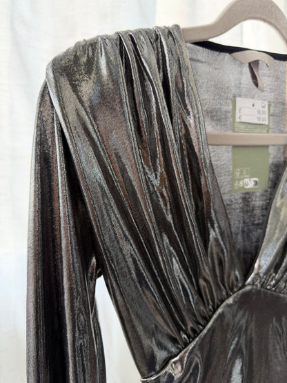 H&M Metallic Draperad Body
