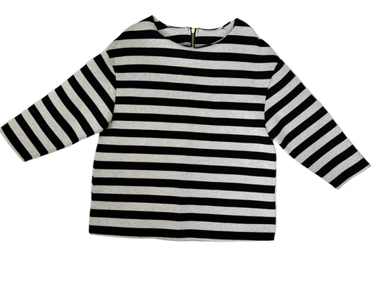 H&M Randig Tröja med Dragkedja i Nacken