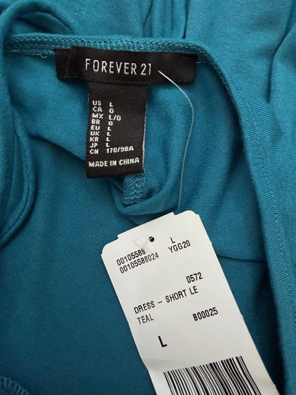 Forever 21 Petroleumblå Miniklänning med Öppen Rygg
