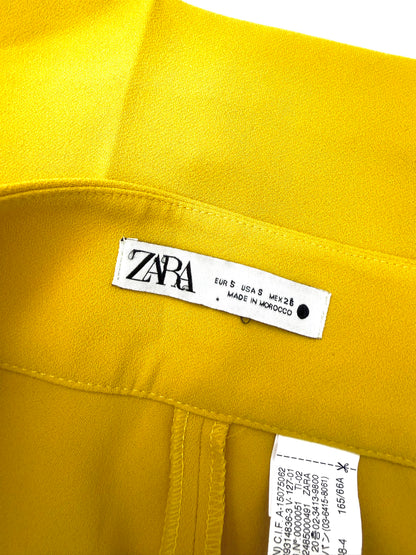 ZARA Gula Vida Culottes med Hög Midja