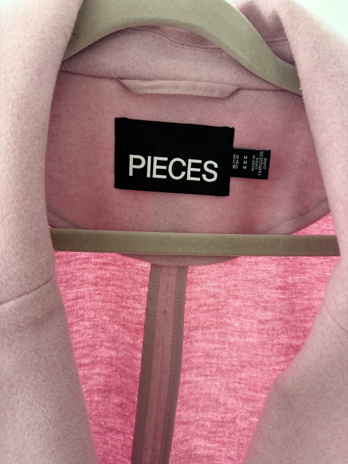 PIECES Oanvänd Kort Rosa Jacka / Skepparkavaj