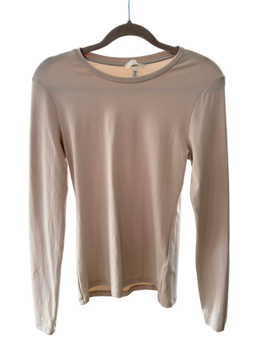 H&M Långärmad Trikåtopp Beige