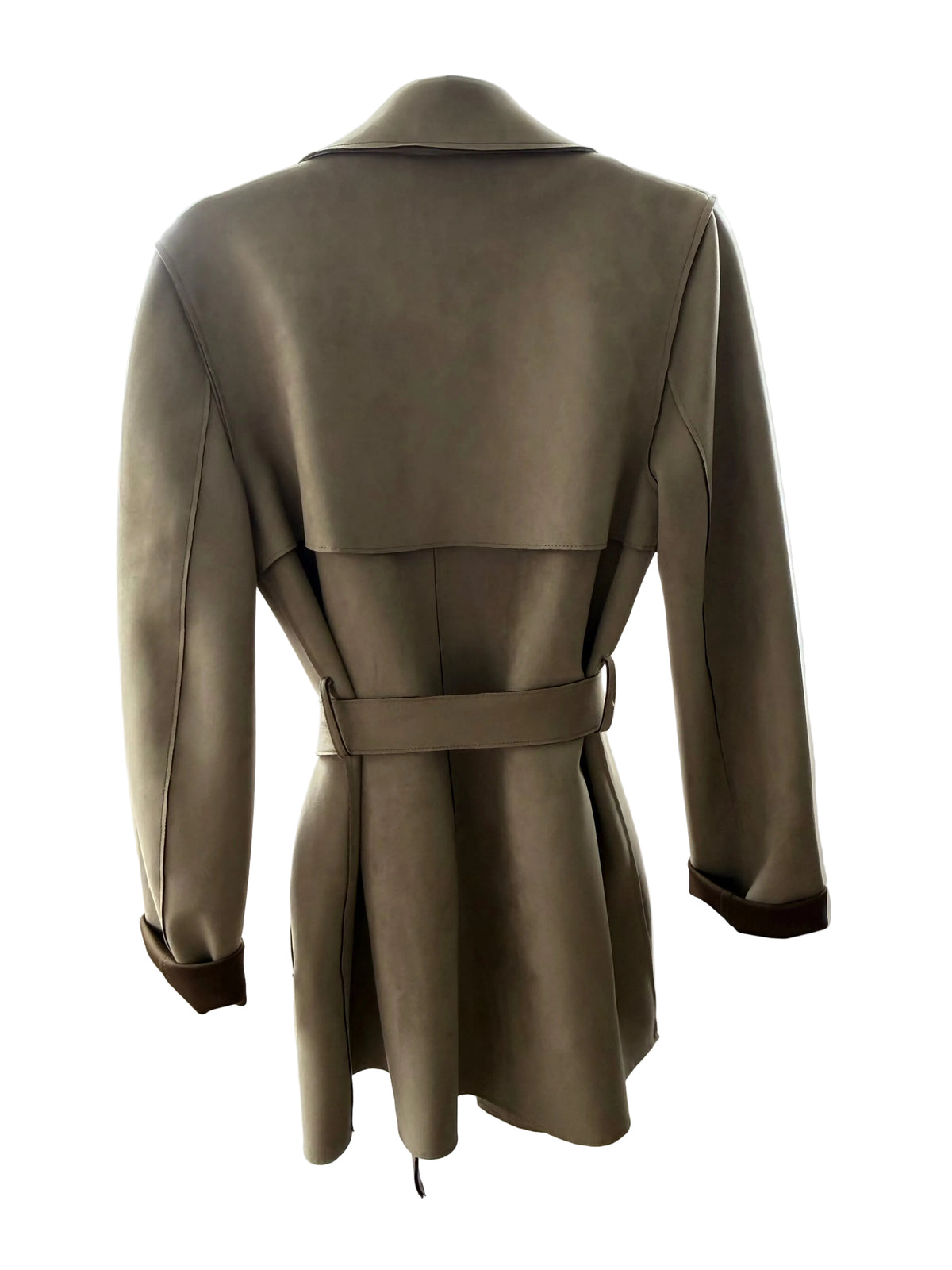 H&M Trenchcoat i Mockaimitation Olivgrön